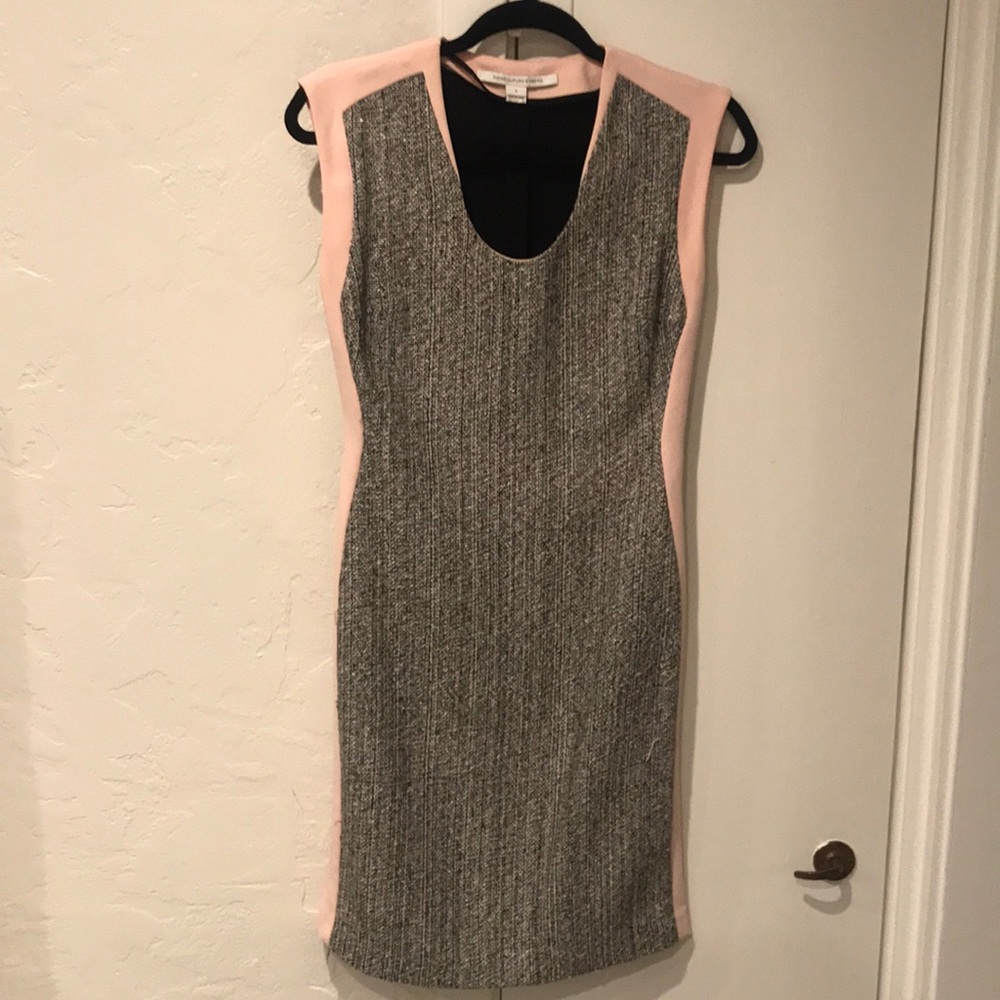 Diane von Furstenberg wool front dress